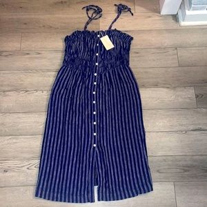 NWT Navy striped dress